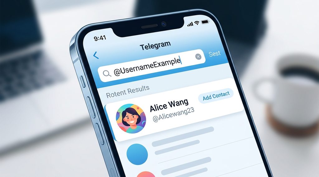 一张展示纸飞机搜索栏输入@用户名的手机屏幕截图，搜索结果清晰地显示出好友头像