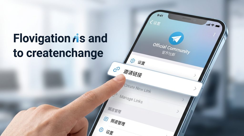 纸飞机软件内部的群组设置界面，手指正在点击邀请链接生成选项，简洁的移动端UI界面
